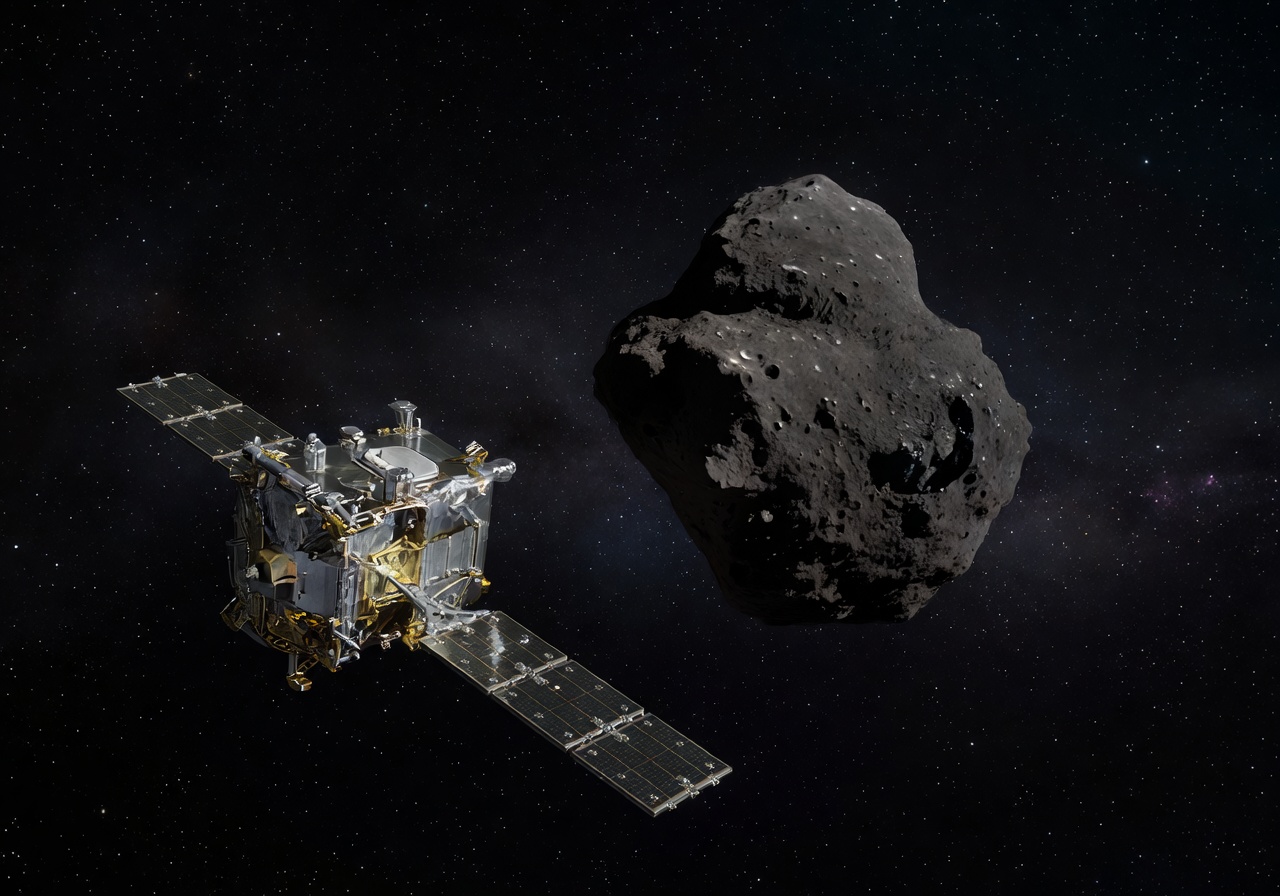 Rosetta spacecraft approaching comet 67P in deep space